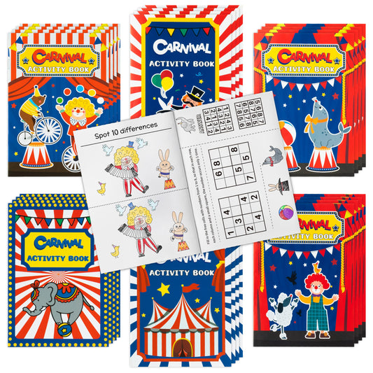 JAPBOR carnival coloring books with varied covers spark party favors and creative color play.