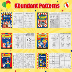 JAPBOR circus animals coloring pages feature double-sided printing for richer coloring.