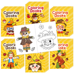 JAPBOR Fall Scarecrow coloring book cover – inviting autumn creativity for kids.