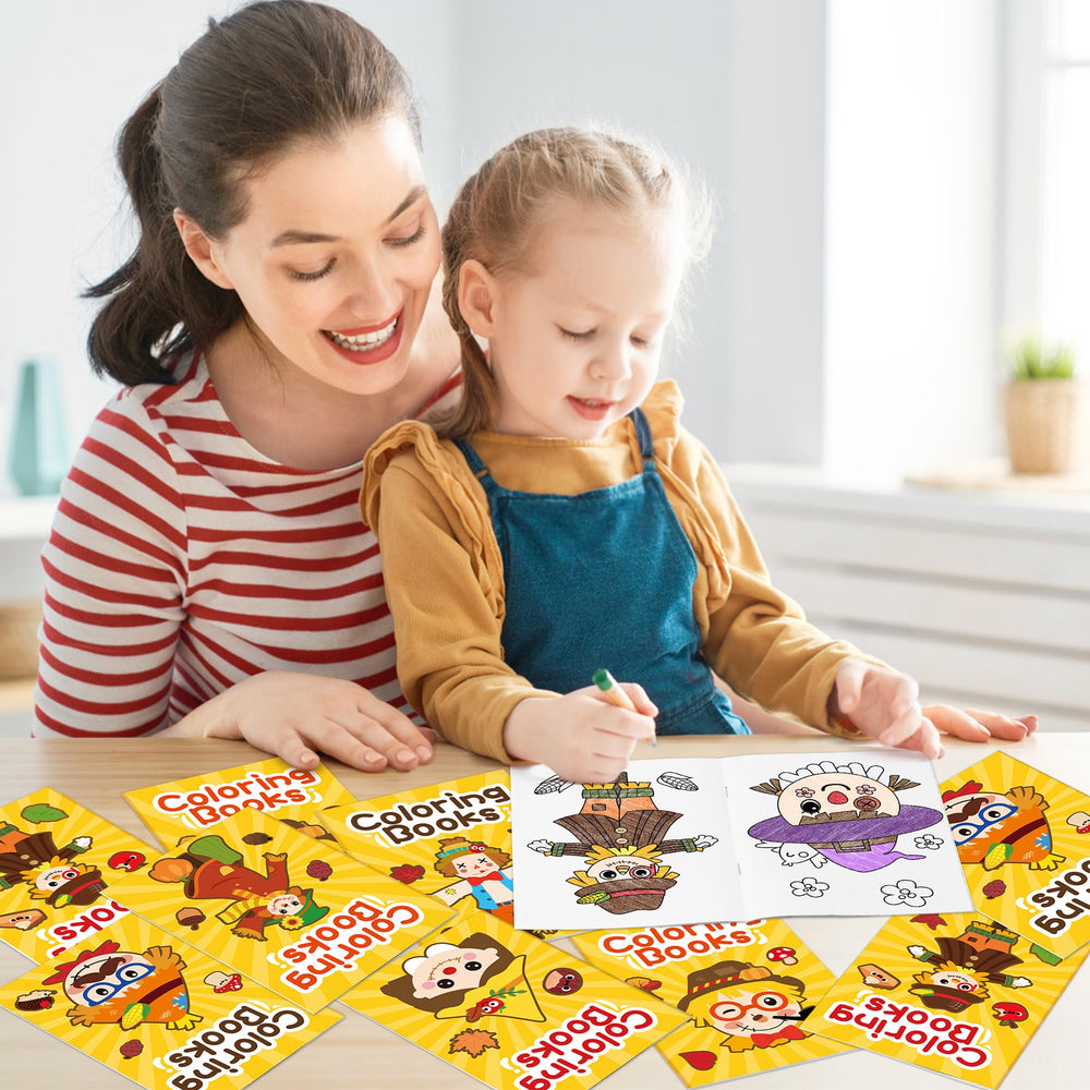JAPBOR Fall Scarecrow coloring book kid activity – calming, creative downtime after school.