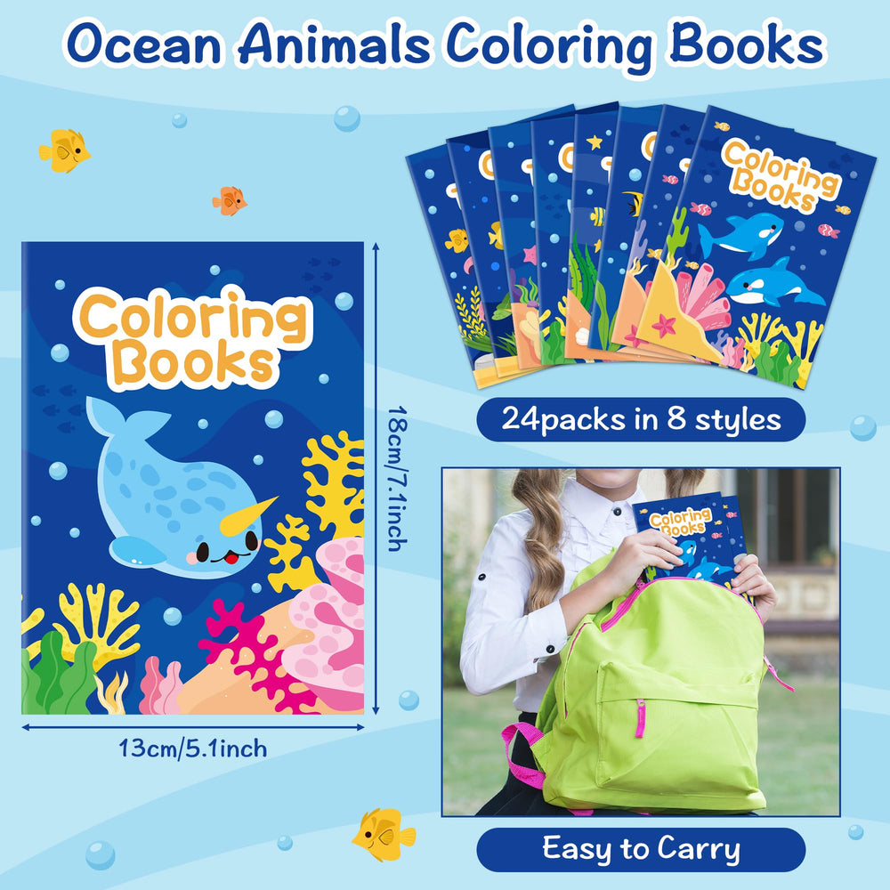 JAPBOR eight-cover ocean designs for vibrant coloring sessions