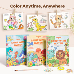 Jar Melo Paint with Water book brush and palettes includes complete painting kit