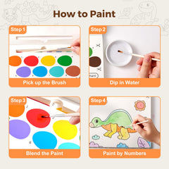 Jar Melo Paint with Water book thick paper resists bleed for vibrant art