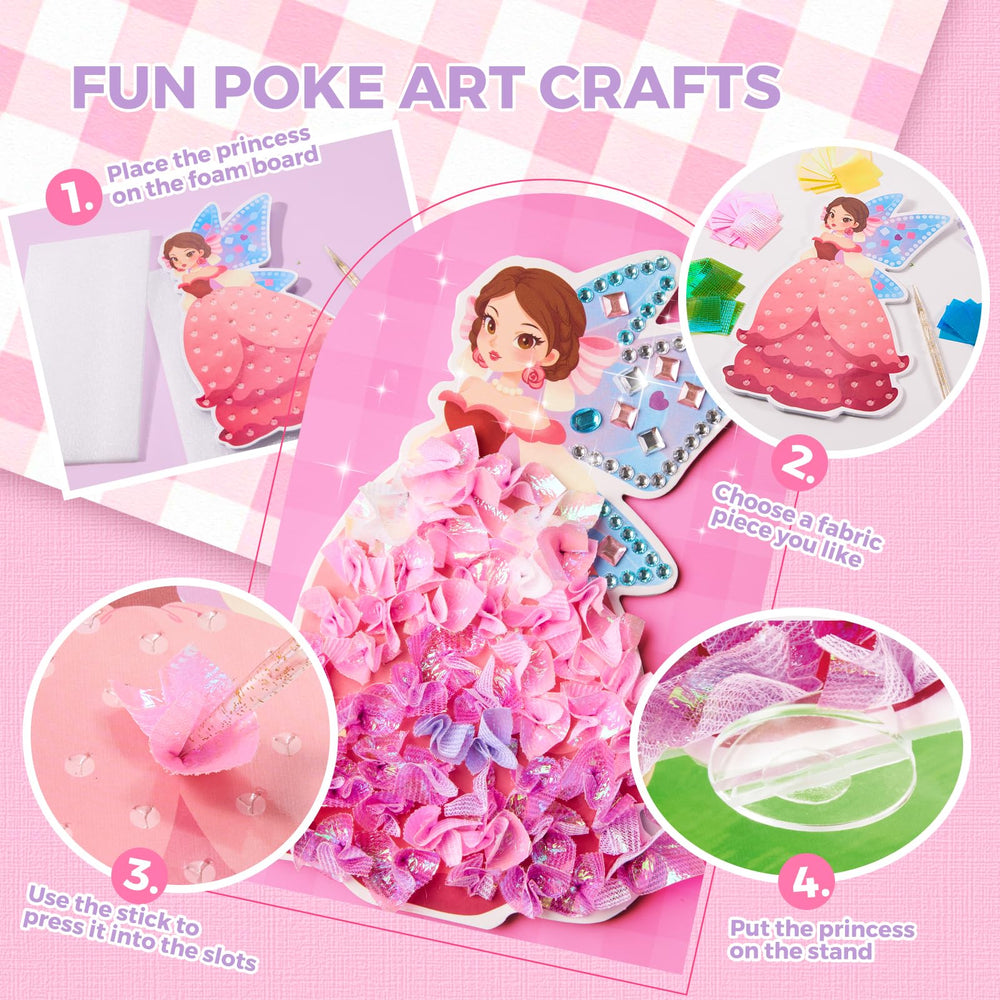 Jar Melo princess figures and flowers ready for quick assembly