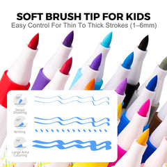 Jar Melo washable markers rinse clean from skin and fabrics for mess-free crafting.