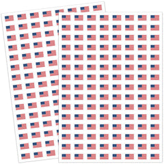 JarThenaAMCS American flag sticker, 0.5in, ideal for envelopes and invitations
