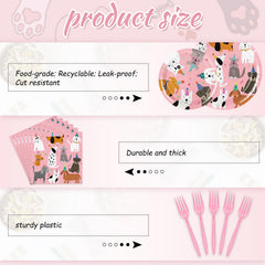JarThenaAMCS dog-themed napkins 5 inch add cute table detail