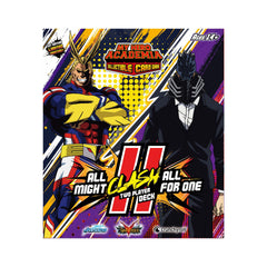 Jasco My Hero Academia All For One card artwork showcasing intense battles