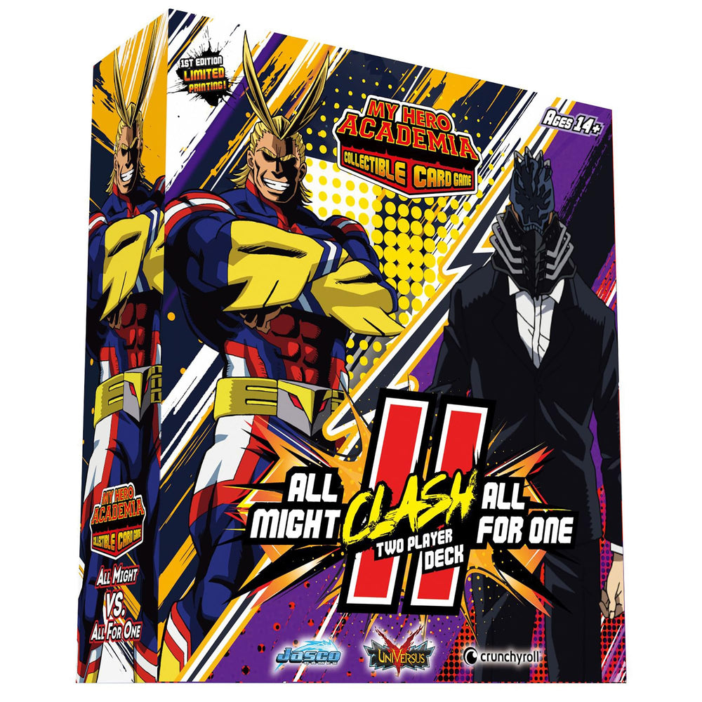 Jasco My Hero Academia All Might front deck with iconic hero art, ideal for quick duels