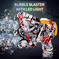 Jasny bubble gun 360 leak-proof design keeps bubbles flowing safely.