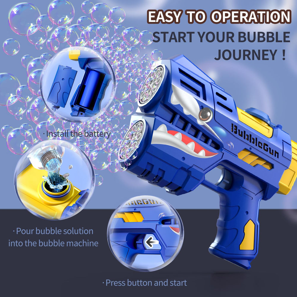Jasny bubble gun design features 360-degree leak-proof performance