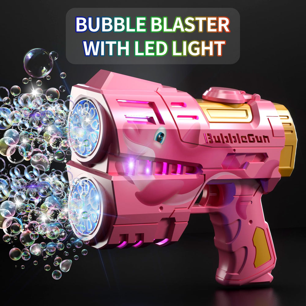 Jasny Dino bubble gun side angle showing compact, safe design