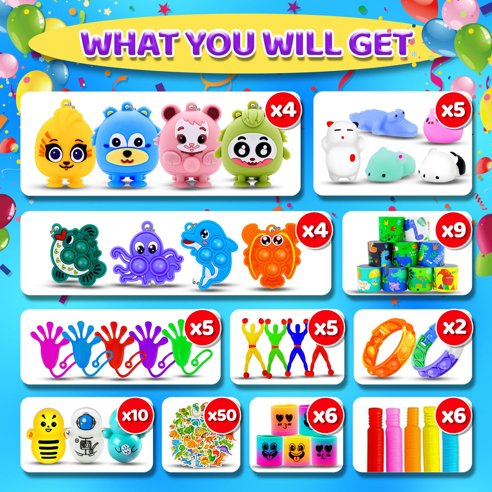 Jasny fidget pop toy assortment aids focus during classroom activities.
