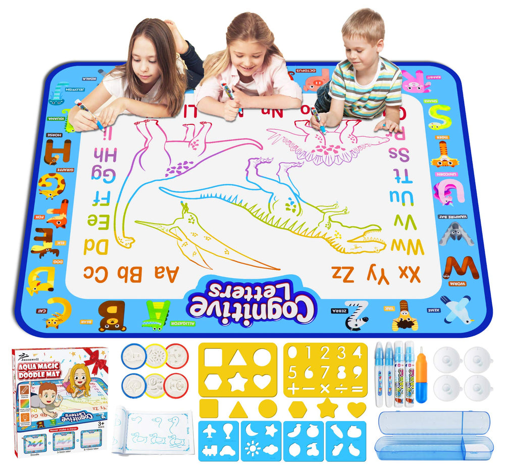 Jasonwell Aqua Water Doodle Mat with a 40x32 inch drawing surface for kids.