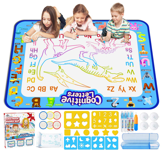 Jasonwell Aqua Water Doodle Mat with a 40x32 inch drawing surface for kids.