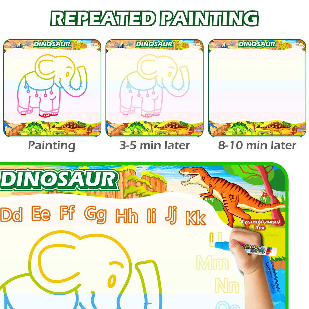 Jasonwell mat shows dinosaur templates to inspire tracing and early writing practice
