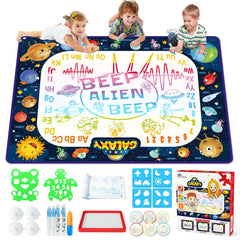 Jasonwell Aqua Water Doodle Mat Galaxy: doodle area inspires imaginative play and sharing