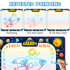 Jasonwell Aqua Water Doodle Mat Galaxy: large drawing space for bigger, bolder creations