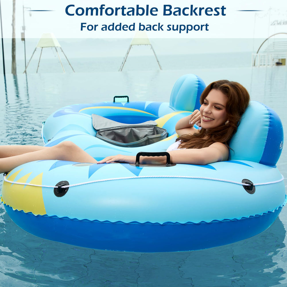 Jasonwell cool mesh bottom river tube helps stay cool