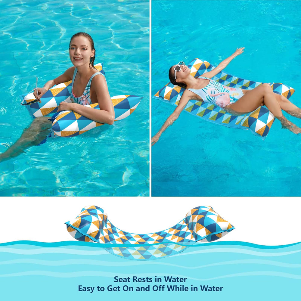 Jasonwell easy-on-off pool float simplifies entry and exit