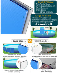 Jasonwell foldable pool full-size view shows spacious interior for pets and kids.