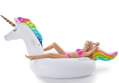 Jasonwell giant unicorn float with fast valves enables quick inflation and deflation