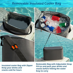 Jasonwell heavy-duty grab handles and rope simplify sharing and docking.