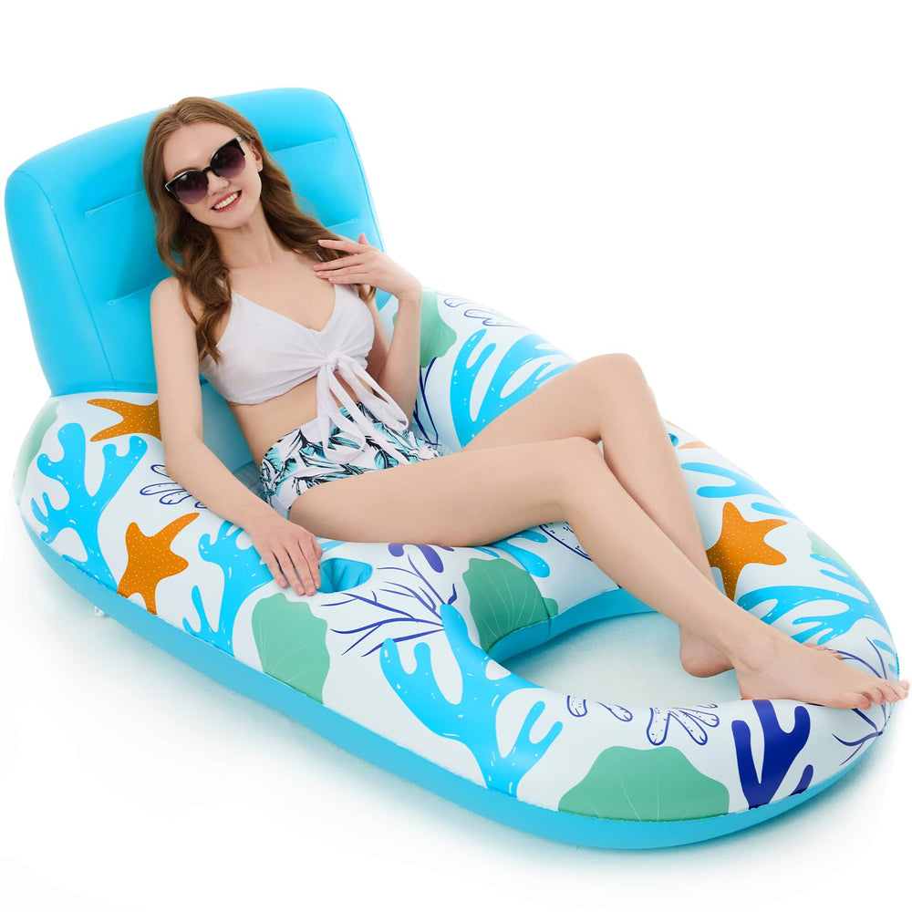 Jasonwell inflatable pool float backrest for comfortable lounging