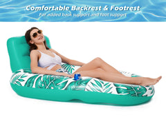 Jasonwell pool float with cup holders keeps drinks within reach while lounging