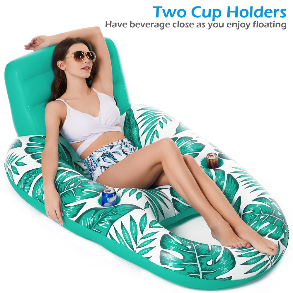 Jasonwell mesh-seat pool float keeps you cool during hot day swims