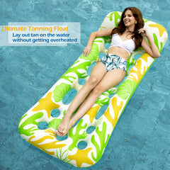 Jasonwell pool float lounge pad-eye connectors enable easy linking with others.