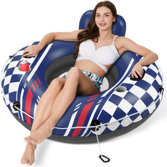 Jasonwell inflatable river tube backrest for comfortable lounging on water