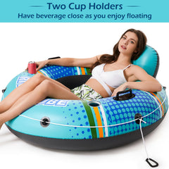 Jasonwell river tube cup holders keep drinks within reach while relaxing.