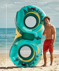 Jasonwell premium vinyl with reinforced seams for long-lasting river fun.