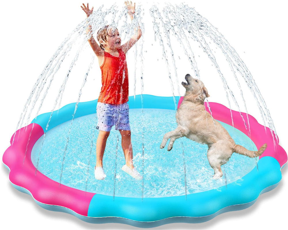 Jasonwell Kids Splash Pad non-slip surface supports safe water play for pets and kids.