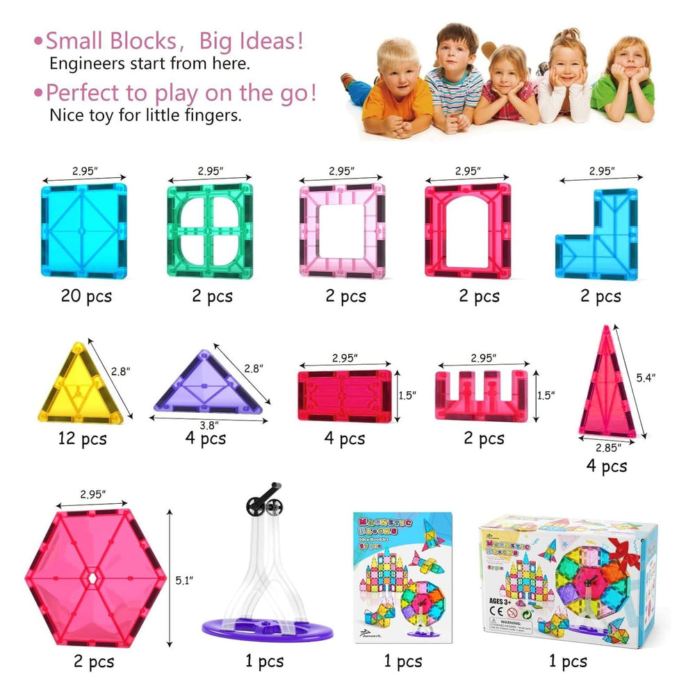 Jasonwell larger magnets enable easy construction and stable shapes
