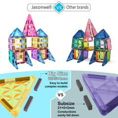 Jasonwell square-hole tiles click securely for stable constructions.
