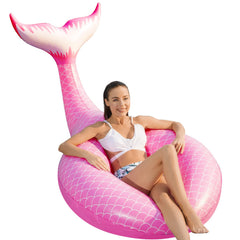 Jasonwell large mermaid-tail float for lake, beach, or pool.