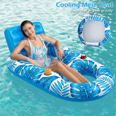 Jasonwell float features a foot area for refreshing water play.