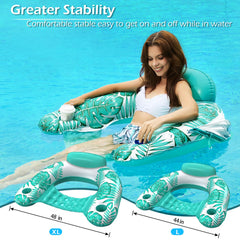 Jasonwell pool float with cup holders keeps beverages in reach during use