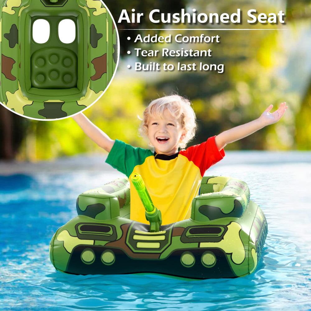 Jasonwell pool party tank float as a playful centerpiece