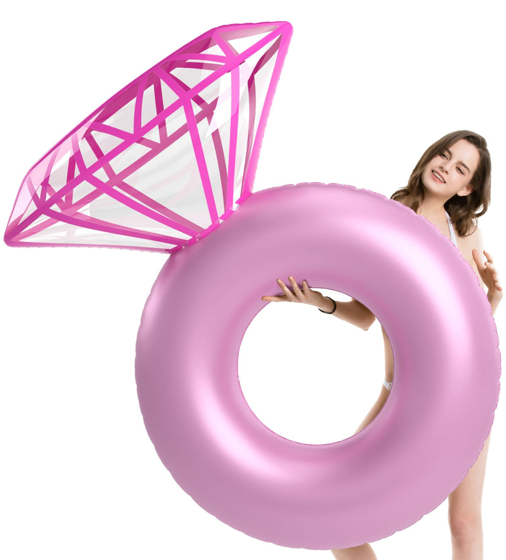 Durable raft-grade material of Jasonwell ring float demonstrating non-phthalate construction.