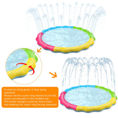 Jasonwell Splash Pad premium vinyl BPA-free for safe outdoor use.