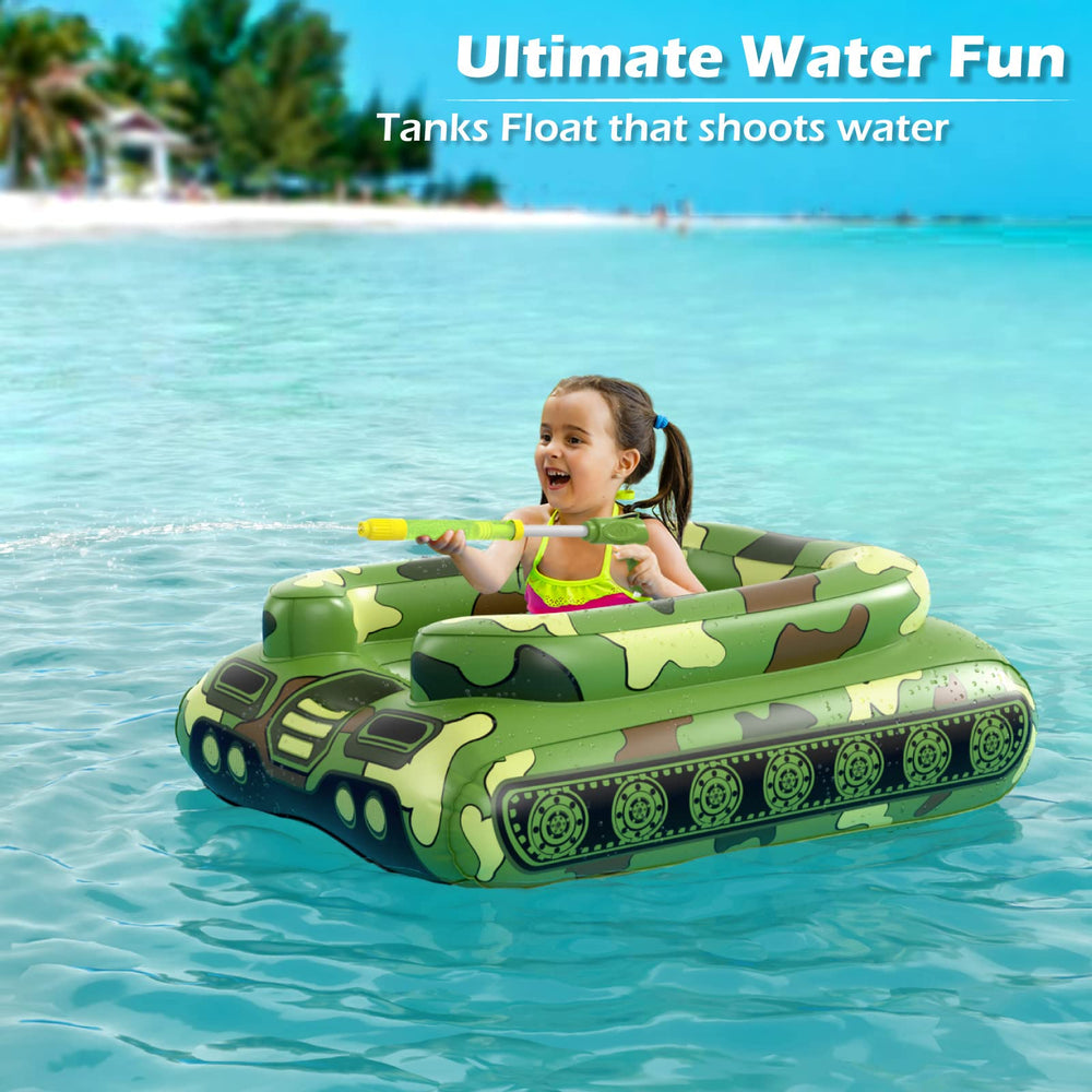 Jasonwell toddler pool float with air-cushioned seat for comfort