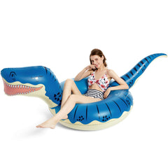 Inflatable T-Rex lounge by Jasonwell, durable and comfy for lounging.