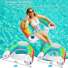 Jasonwell XL float with max capacity and premium vinyl for durable pool lounging