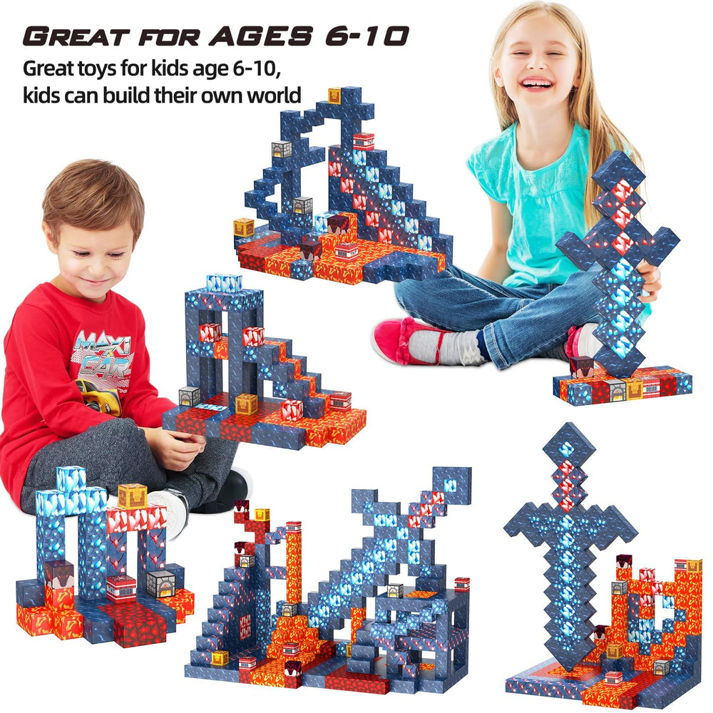 JauniQ magnetic blocks ender dragon figure invites storytelling and themed builds.