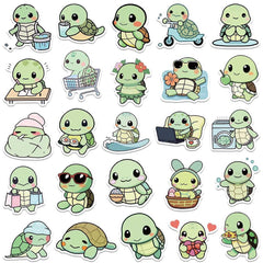 Jaurney turtle stickers brighten notebooks and diaries with charm