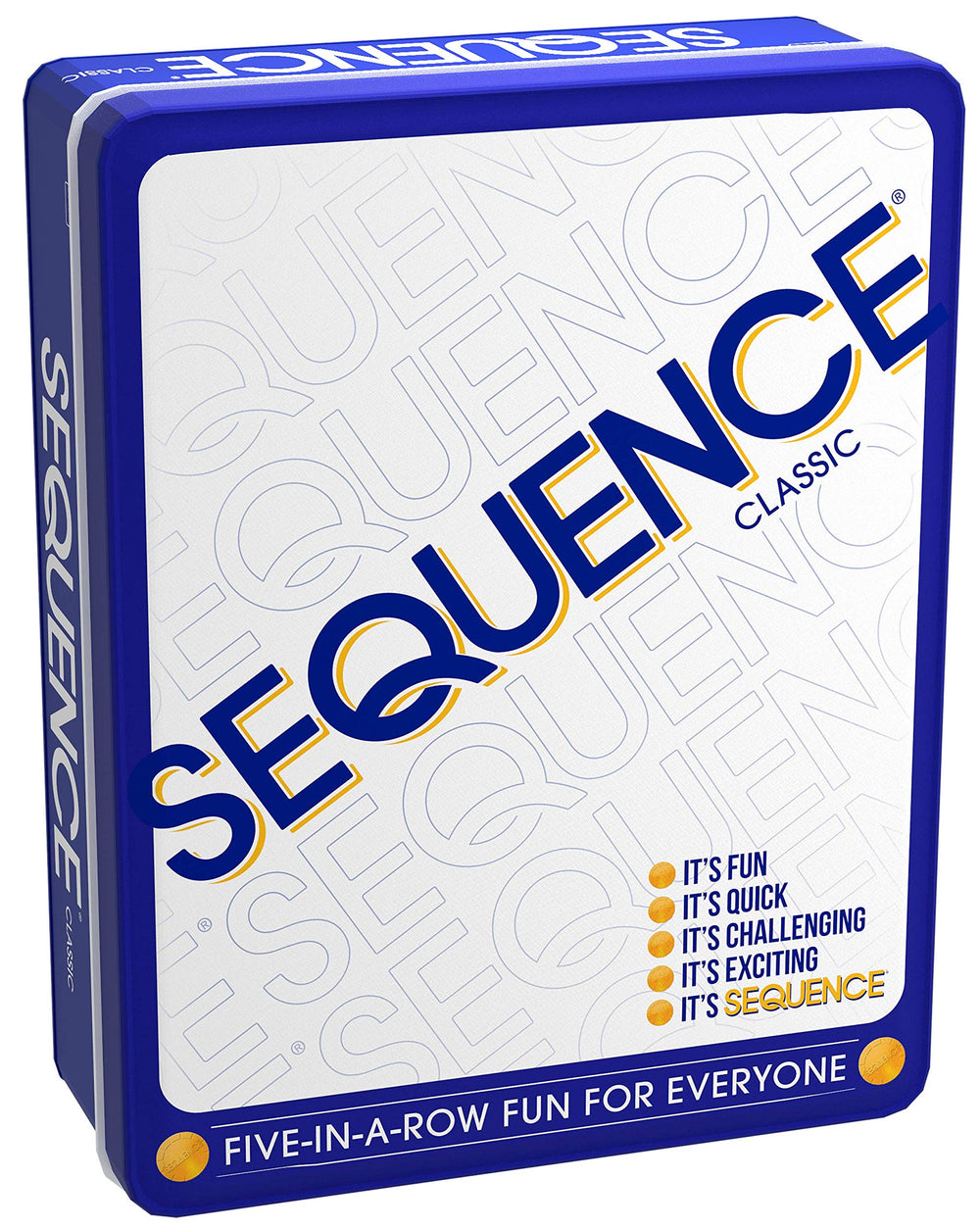 Jax Sequence in a Tin cards and chips arranged for strategic play