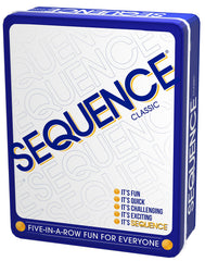 Jax Sequence in a Tin compact storage tin keeps board neat and portable